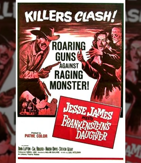 Jesse James meets Frankenstein's Daughter  - movie poster